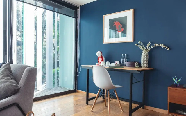 Bright Designer Studio with Balcony in POLANCO