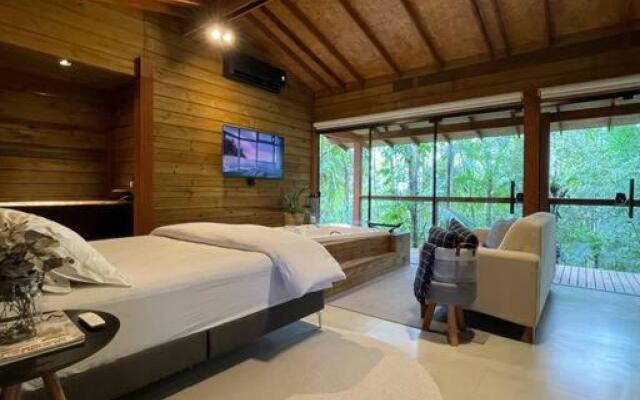 Cabana equipada em meio à natureza em Pomerode