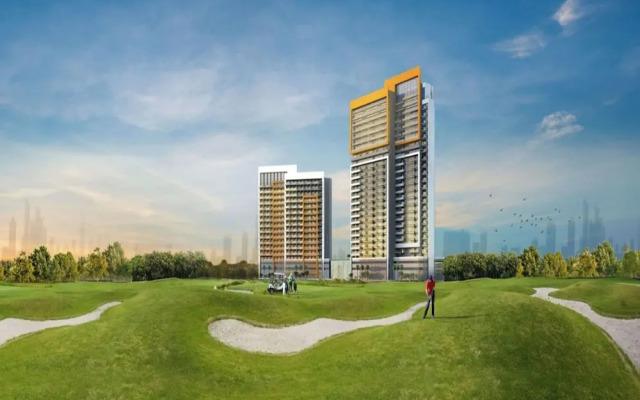 Modern 1 BR Golf Vita Damac Hills 1