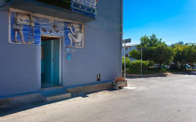 Blue house in santa Lucia