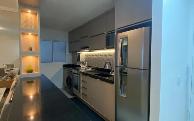 Apartamento em Bertioga com varanda gourmet