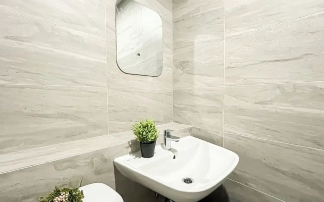 Basic Brown Accent 1Br Apartment Collins Boulevard