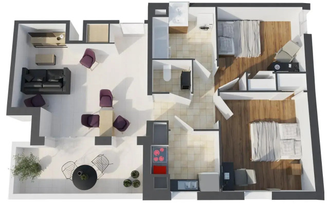 La loge du Minotaure, cosy, parking et bureaux
