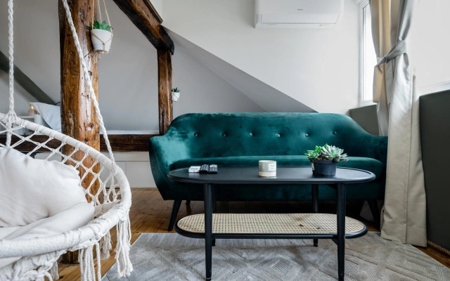 * The Sky-View Studio * in Cozy Boho Style