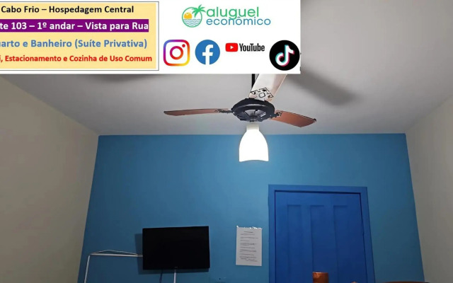 Cabo Frio - Hospedagem Central - Aluguel Economico
