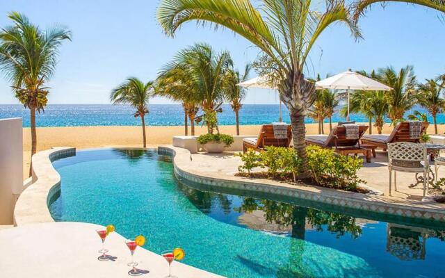 Spectacular 3-Story Beachfront Villa with a Huge Pool Patio