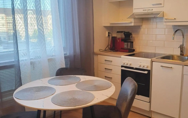 Moderni, viihtyisä pikkukaksio saunalla