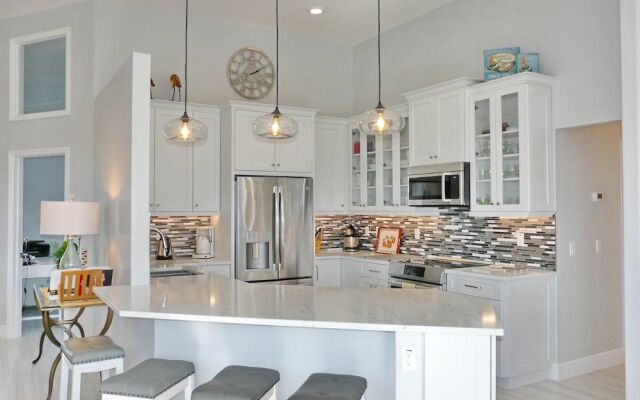 Stylish Waterfront Home With Pool and Private Dock