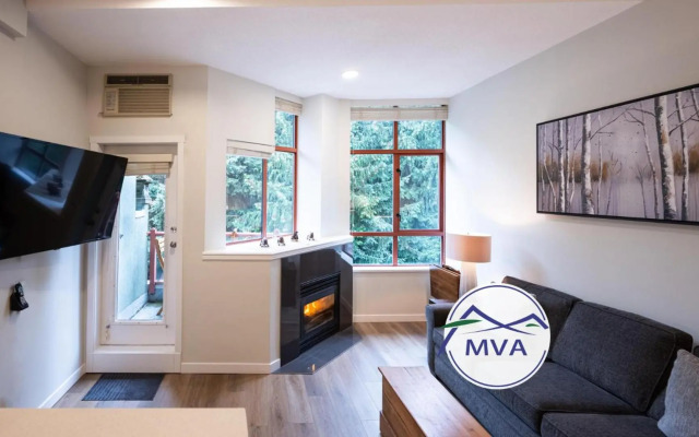 Alpenglow Lodge Studio Separate Living Area by MVA