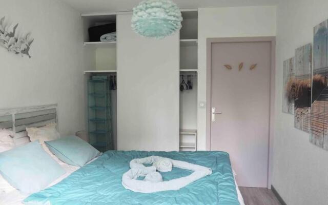 T2 « lémanesque » aux nuances du lac avec jardin