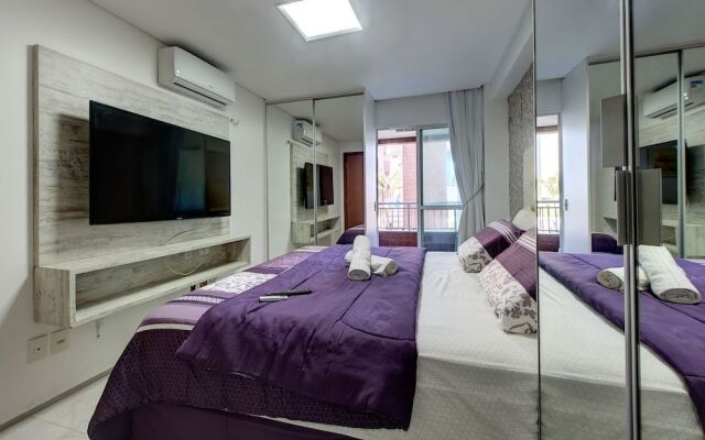 Apto térreo pé areia em Porto das Dunas