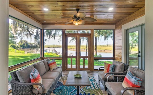 Riverfront Darien Cottage w/ Private Dock!