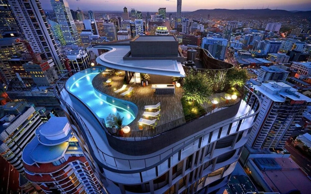 Heart OF CBD Amazing View Pool& GYM Qbn550-16