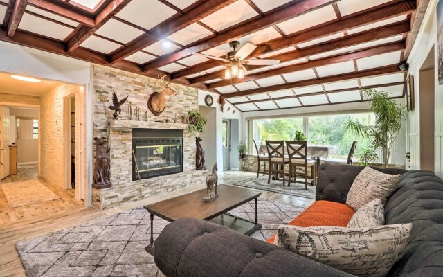 Lush Riverfront Escape w/ Private Boat Dock!