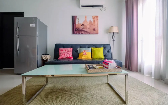 Cozy 2BR Apartment with Sofa Bed at Tamansari Semanggi
