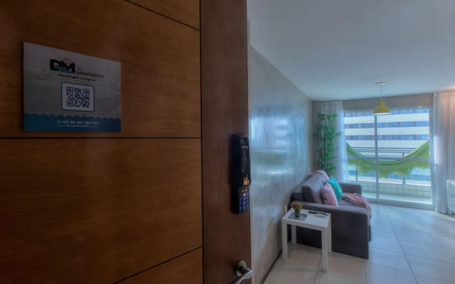 Sea View Praia de Iracema 2 Bedrooms 5 People 200mb Wifi By DM Apartments