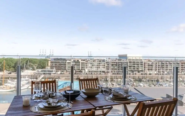 Apartment With View of the Port of Zeebrugge