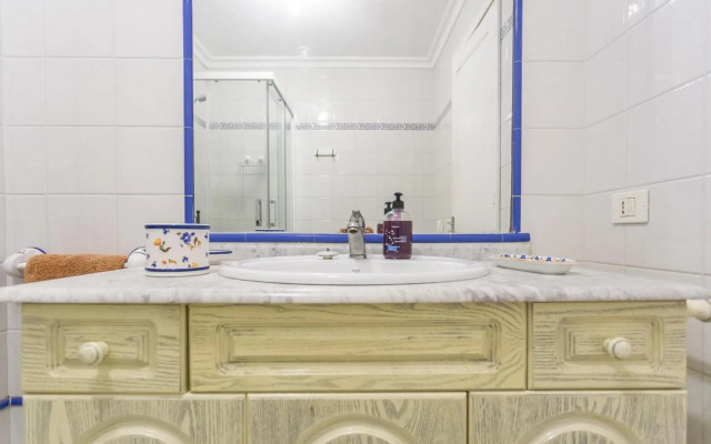 Front line beach with fantastic terrace.