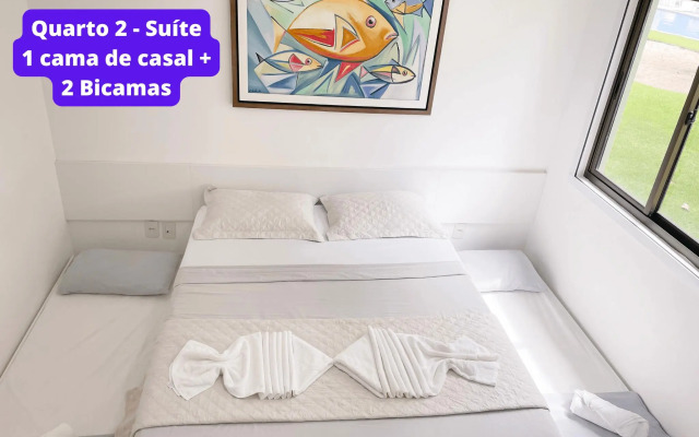 Carneiros Beach Cond à Beira Mar - Flat Térreo 2 Quartos