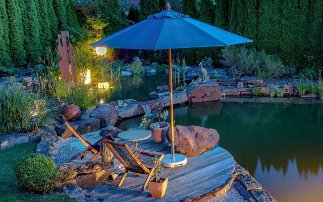 Glückliche Kuh-Villa