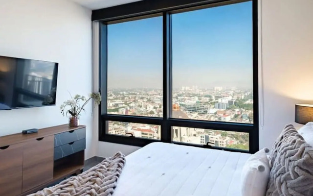 Luxurious Studio Near Reforma - Pool - Gym - Sauna