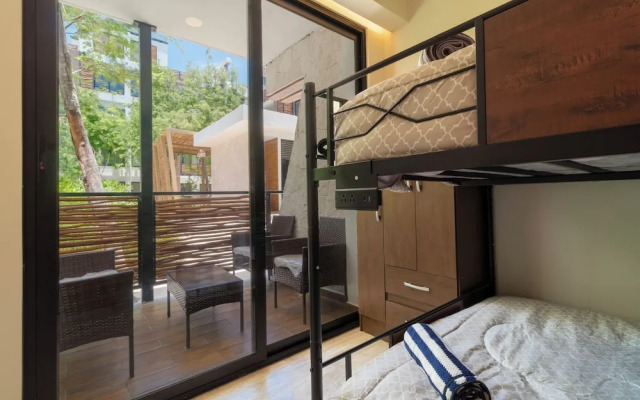 Apt with Private Rooftop Tulum 2 BR