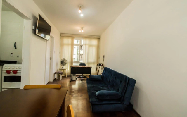 Apartamento aconchegante com estacionamento na 25 de março