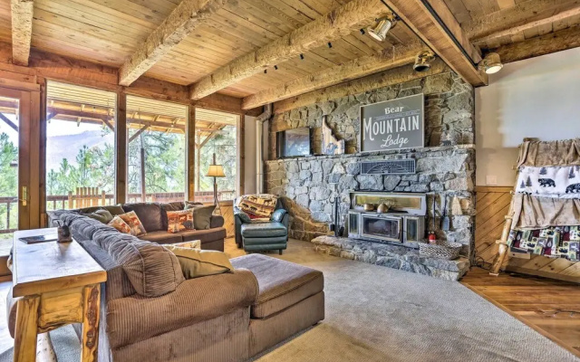 Peaceful Cabin w/ Mtn + River Views, Fire Pit