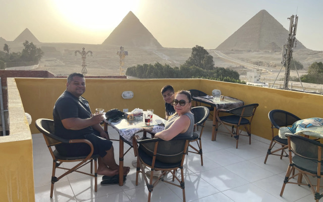 The pyramids plateau view