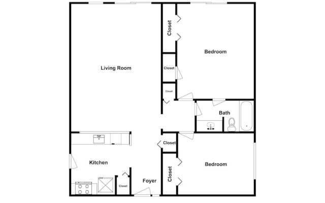 570queen 2 Bedroom Condo