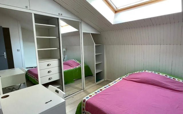 Bright bedroom in a family house