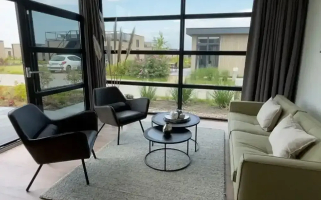 Modern Holiday Home With a Deco Fireplace