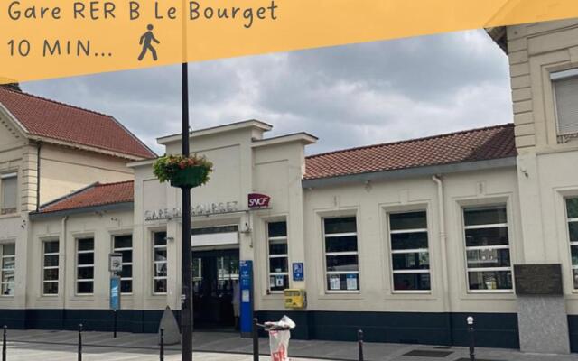 L'Eugène - 10min du RER B Le Bourget, Parking, Wifi