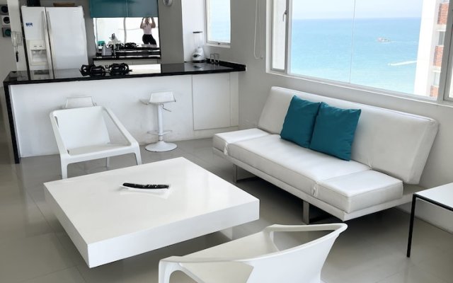 "2tc19 Apartment In Cartagena In Front Of The Sea 2 Bedrooms With Air Conditionin"