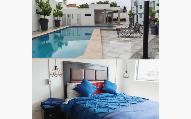 Departamento La Choza Central Pool in GDL downtown