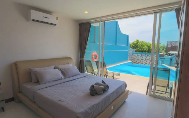 Sea View Front&Back Pool Near Beach V240