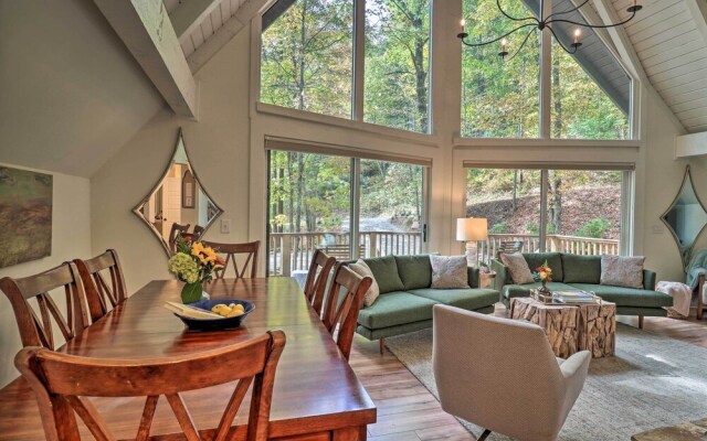 1 Mi to Town: Chalet-style Highlands Retreat
