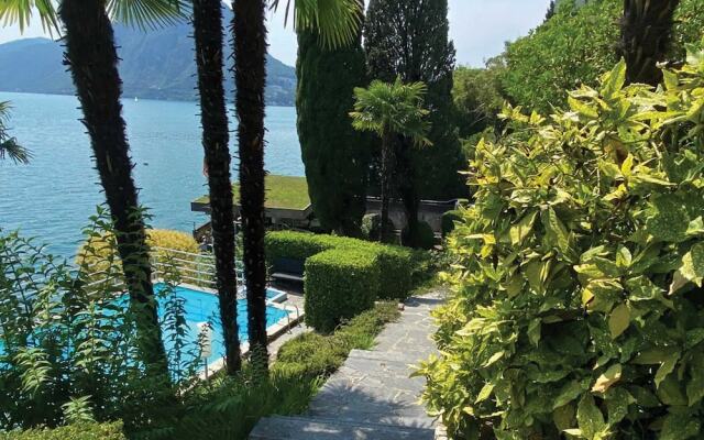 Lugano Blue Marine On Lake Shore