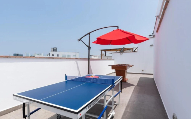 Ocean View Penthouse With Jacuzzi BBQ Game Room