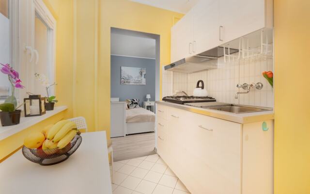 Pastel Blue Studio in Lodz by Renters