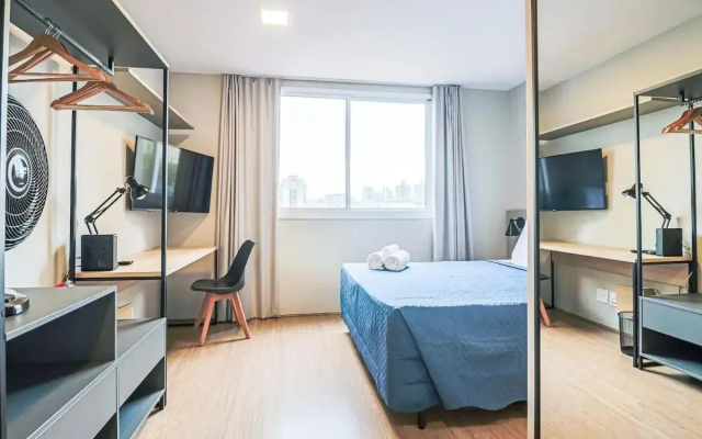 Novo e Encantador Studio no Brás-Piscina