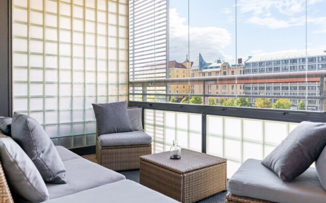 1br apartment with terrace and sauna
