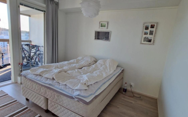 62m2 10th floor modern apartment with sauna and view