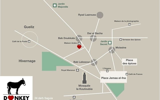 Location Exclusive Avec Services 2P Donkey In Love To Marrakech