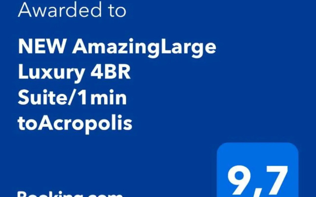 NEW AmazingLarge Luxury 4BR Suite/1min toAcropolis