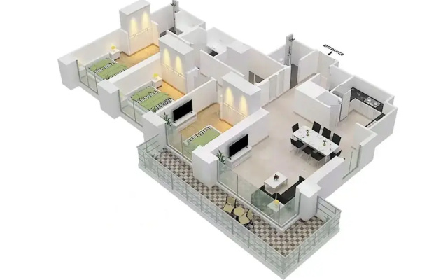 LUX  The Creek Palace Residence Suite 2