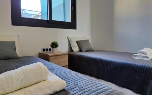 SUNSET WAVES blue sky apartment