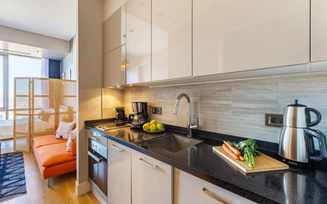 Studio Flat With Panoramic City View in Atasehir