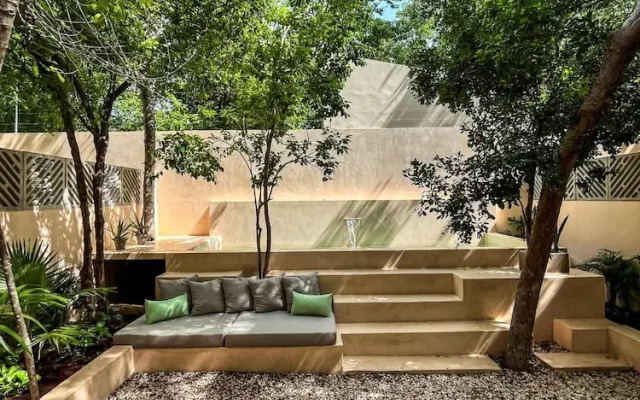 Oasis en la selva con piscina priva