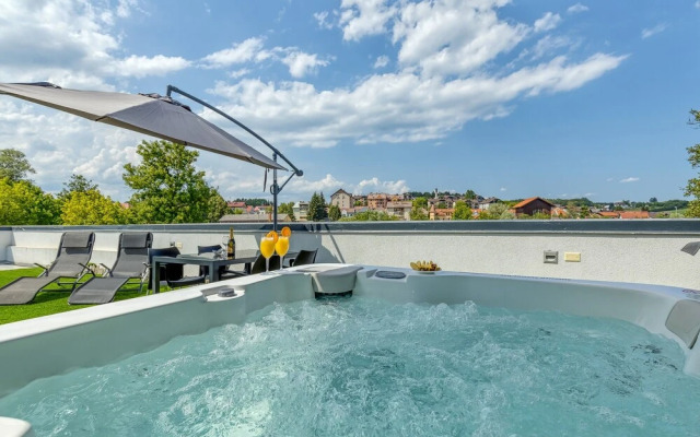 Rooftop Home With Whirlpool & Sauna